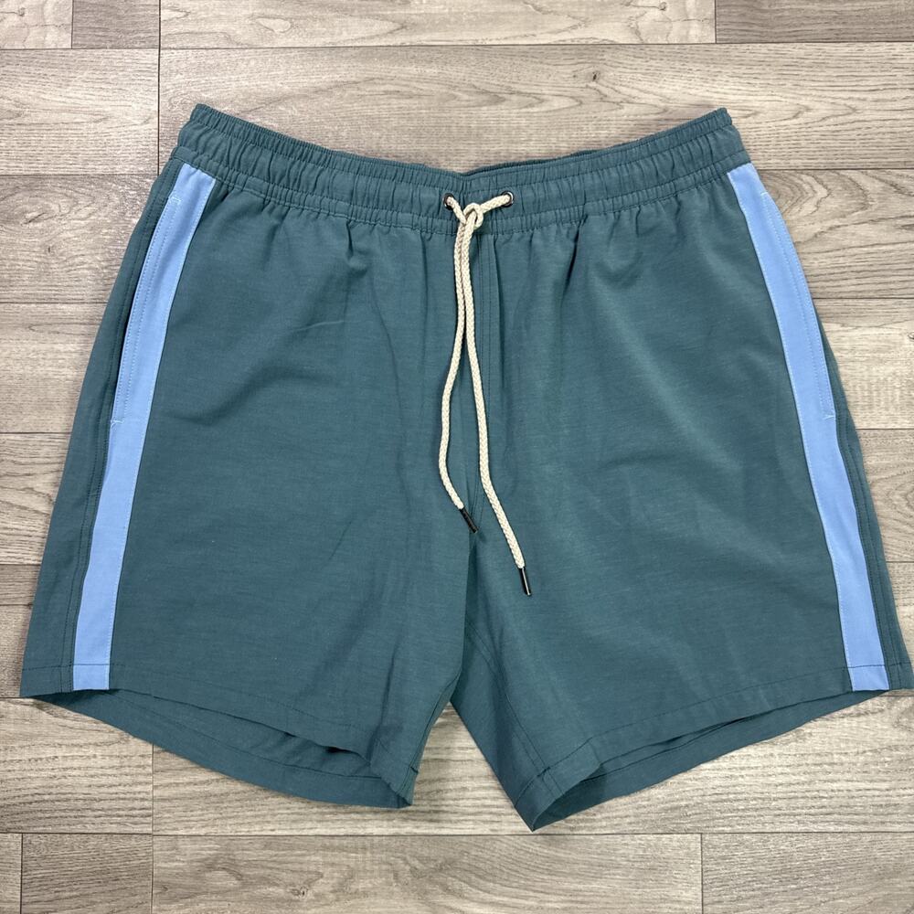 Fair Harbor The Bayberry Trunk Swim Shorts Lined Green sz XXL